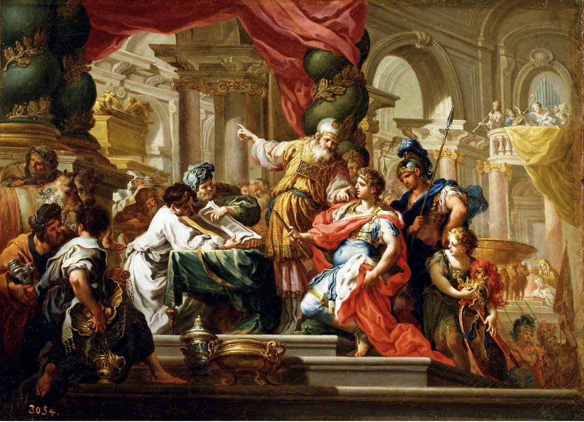 Alexander in Temple